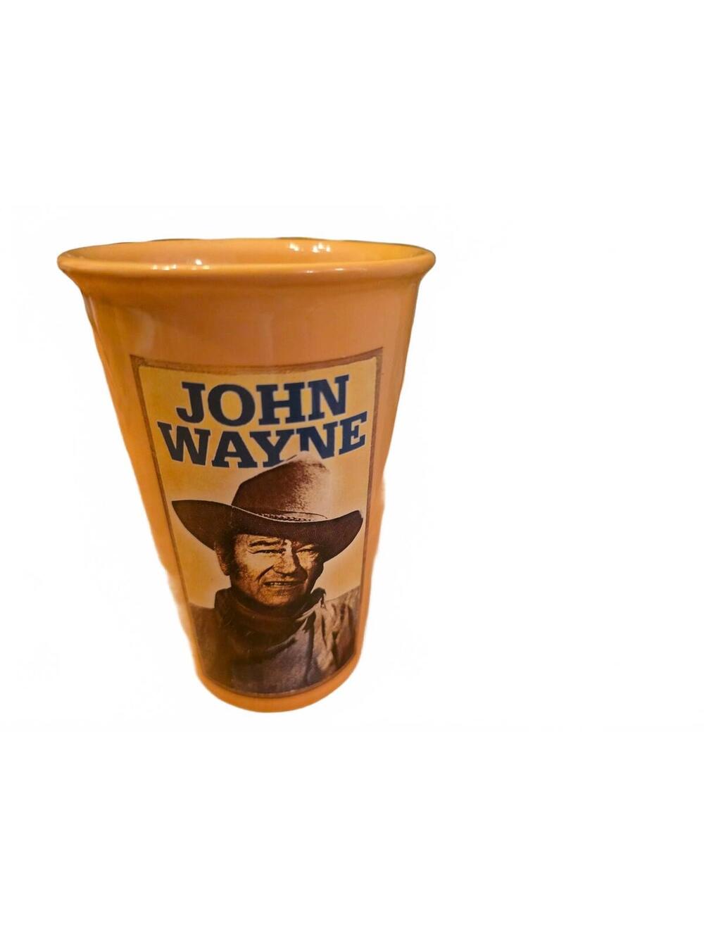 John Wayne Ceramic Tumbler with Western Quote, Microwave and Dishwasher Safe